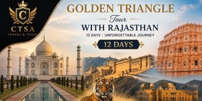 12 Days Golden Triangle Tour with Royal Rajasthan Experience