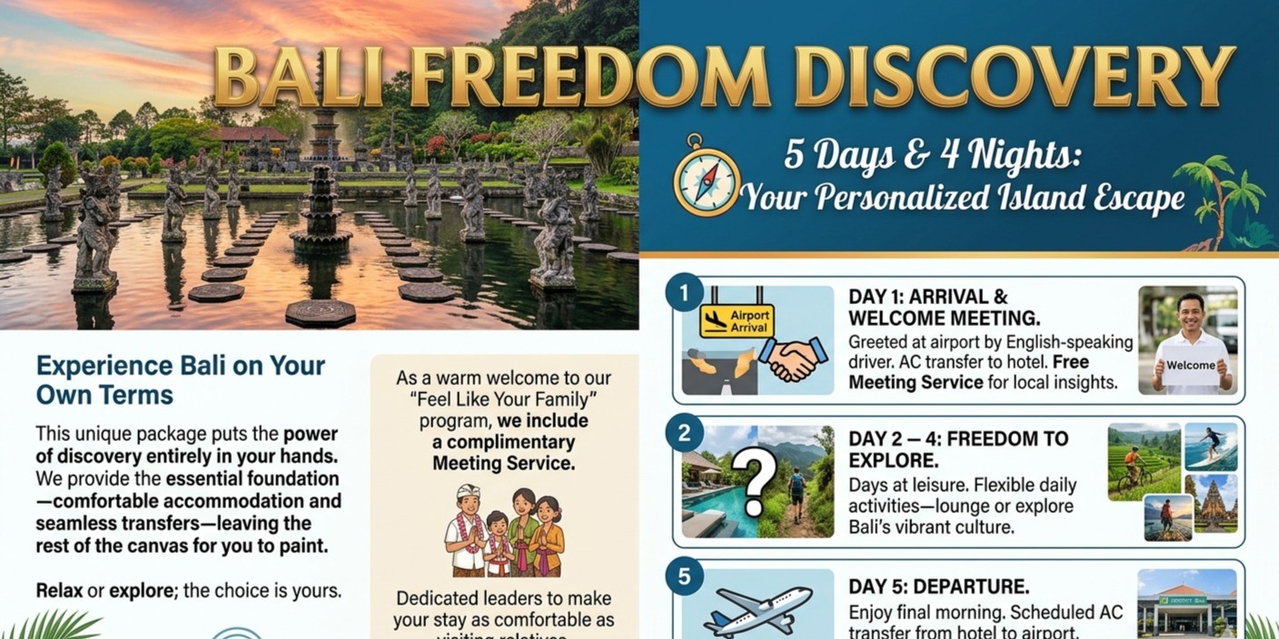 5 Days Bali Freedom Discovery Personalized