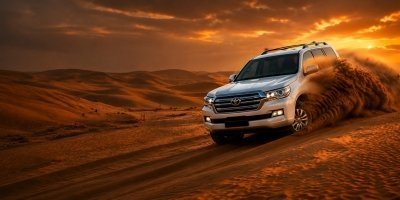 Dubai Desert Safari, Dune Bashing, Camel Ride, Sandboarding & BBQ