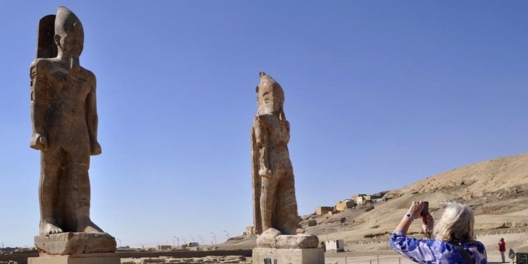 Luxor West Bank -D: Valley of Nobles -Ramesseum -Amenophis III Colossi