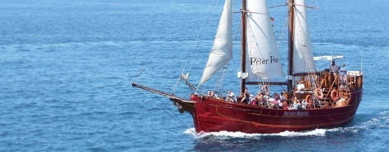 Private Charter of Peter Pan sailing ship in Tenerife