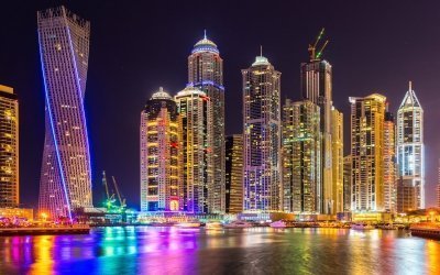 Dubai Luxury Yacht Tour - Night Lights