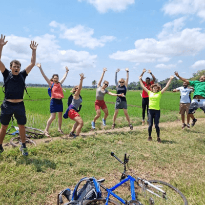 Cycling to Rau Forest and Moshi villages