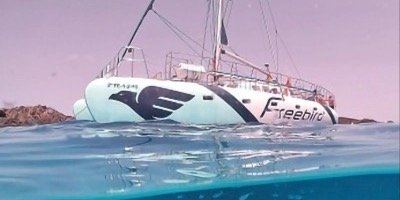 Freebird Catamaran boat trip to Lobos Island from Corralejo