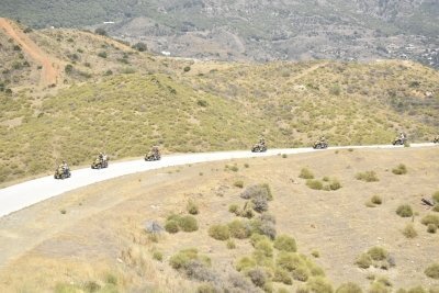1 hour guided quads tour for two people in Mijas Mountains