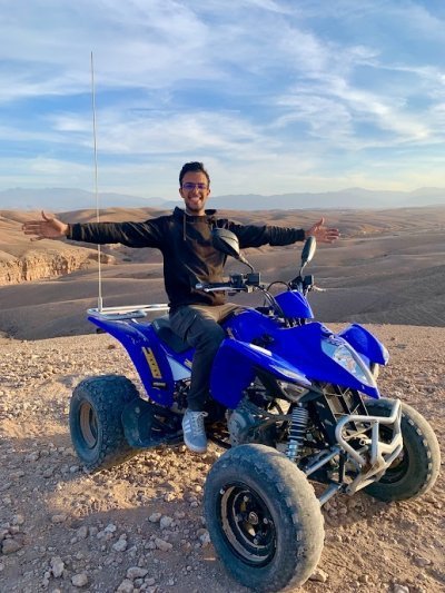 2 Hours quad bike in Agafay desert