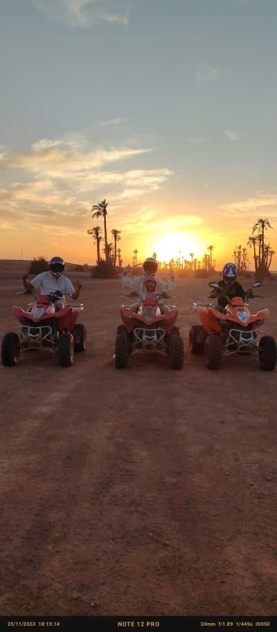 2 hours quad bike in Palm Grove Marrakech