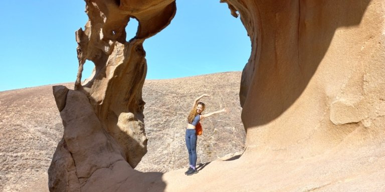 Excursion to Ajuy Caves with a secret Las Peñitas canyon hike