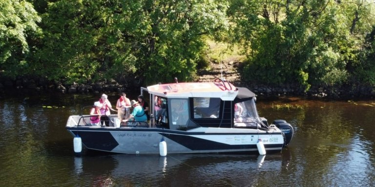 Guided accessible boat trip on Lough Ree, Roscommon, Ireland