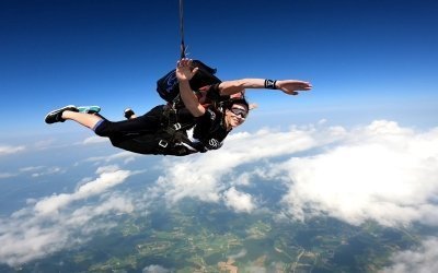 Tandem skydiving in Croatia