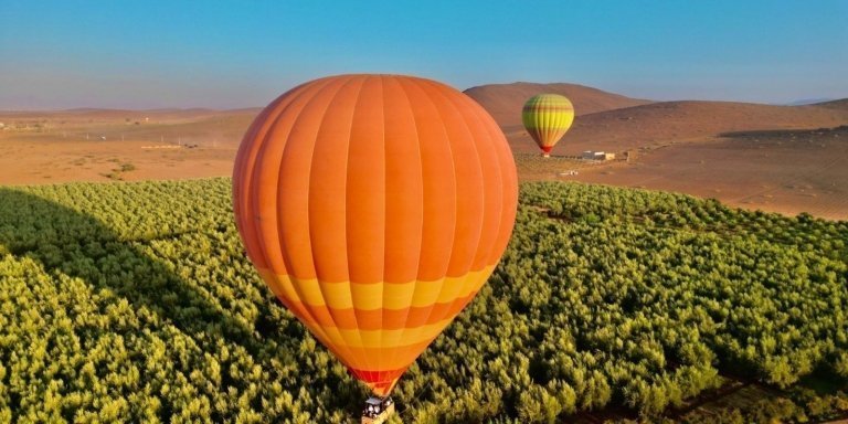 Marrakech: Hot-air balloon flight with 2-hour quad bike ride