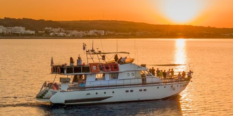 Protaras: ADULTS 80's90's DJ Sunset Cruise | 1 free drink | BBQ Dinner