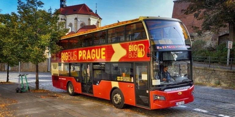 Prague: Big Bus Hop-On Hop-Off 24 Hours Access + Vltava River Cruise