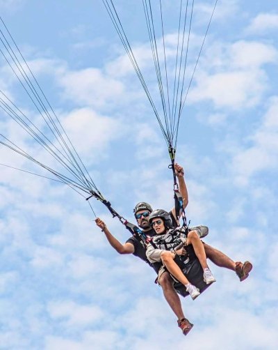Paragliding over Nazaré