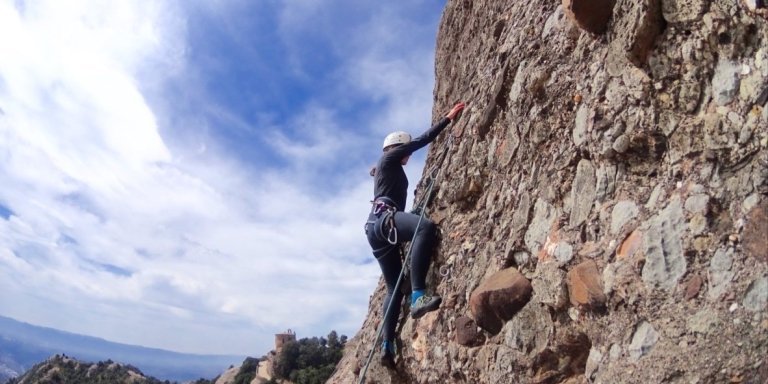 Rock climbing discovery in Montserrat