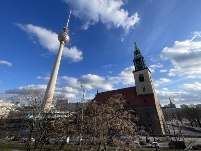 Berlin's historic center walking