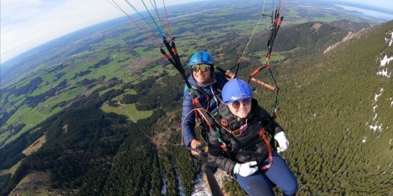 Tandem Paragliding in Bavarian Alps