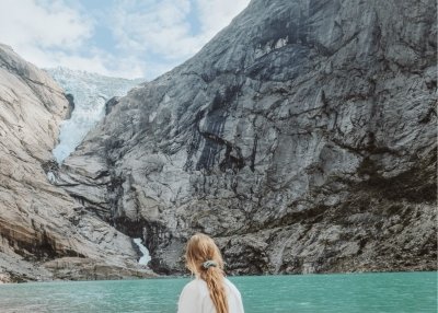 Briksdal glacier from Nordfjordeid