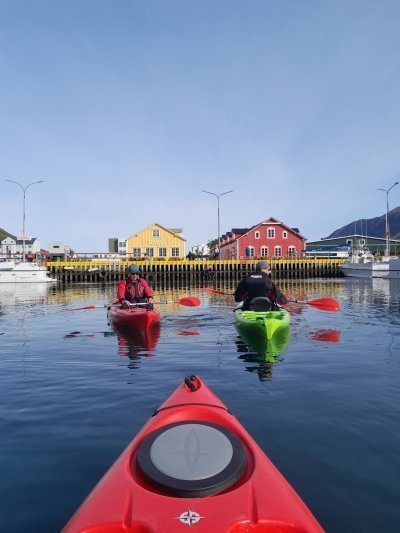 Guided kayak tour in Siglufjörður / Siglufjordur.