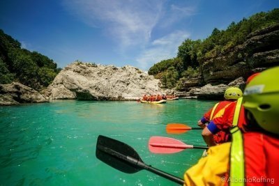Rafting in Vjosa river,Permet Albania