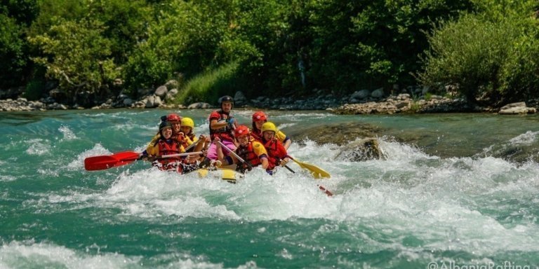 Rafting in Vjosa river,Permet Albania