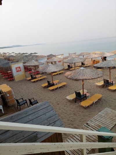 Kourouta Sandy beach from Katakolo port.