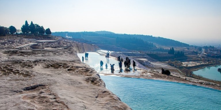 Visiting the Ancient City Hierapolis, Pamukkale from Marmaris