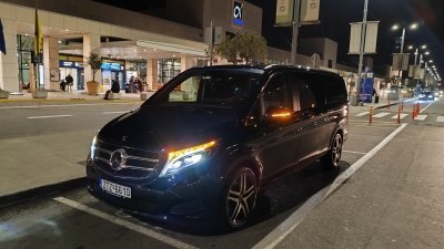 ATHENS AIRPORT City Port Bus Train TRANSFERS LUX V-CLASS MERCEDES