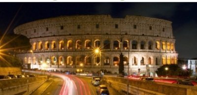 Rome by night with Pizza and gelato