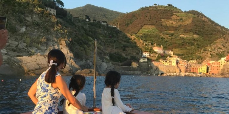 Shared Sunset Boat Tour in Cinque Terre