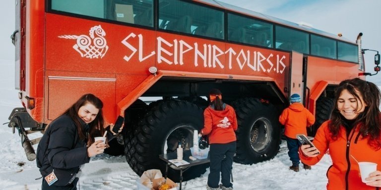 Red Glacier Monster Truck Tour Unique Langjökull Glacier Tour Gullfoss