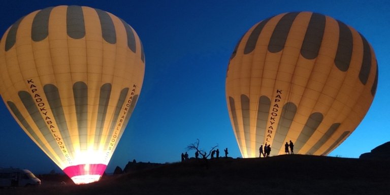 Cappadocia hot air balloon tour at sunrise