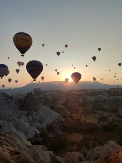 Cappadocia hot air balloon tour at sunrise