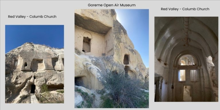 Goreme Open Air Museum Caves and Chuches in Cappadocia Red Valley