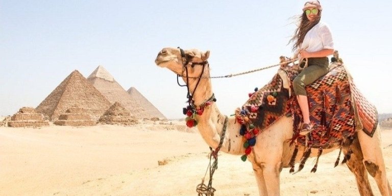 Tour With Camel Visit Giza Pyramids & The Egyptian Museum in Cairo
