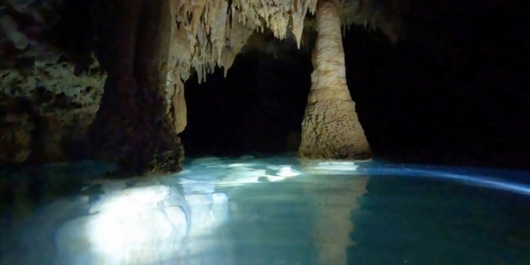 Cave snorkeling and exploration adventure