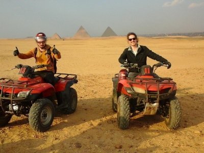 Desert Adventure at Giza Pyramids by ATV Quad Bike