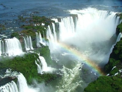 IGUASSU FALLS BRAZIL & ARGENTINEAN SIDE AT THE SAME DAY