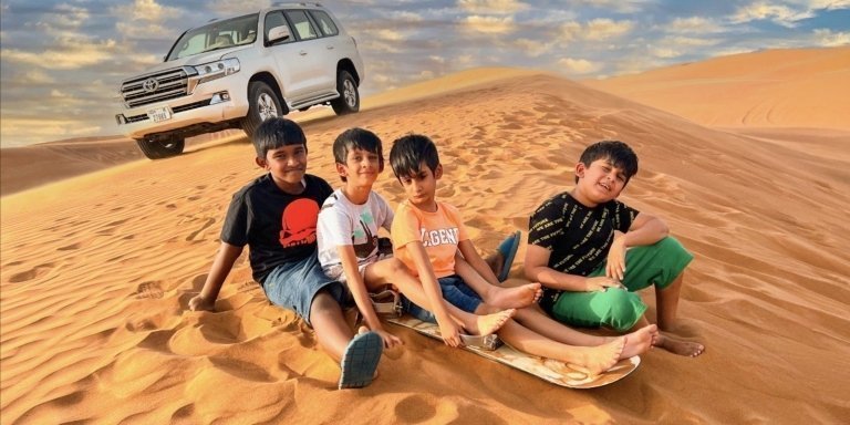 Private Desert Safari Dubai - Dune Bashing, Camel Ride, Sand Surfing