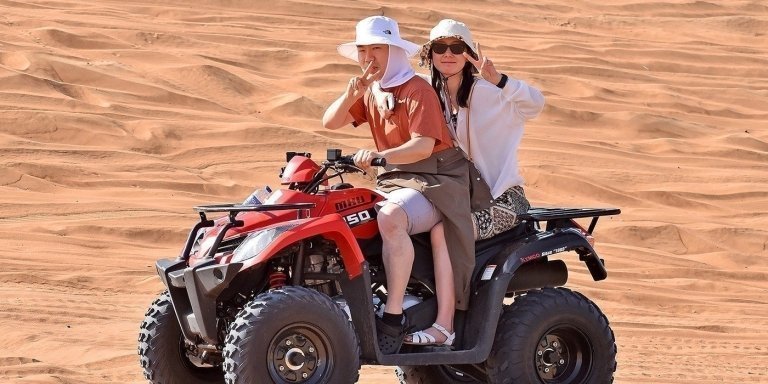 Quad Bike Tour with Dune Bashing And Dinner in Camp