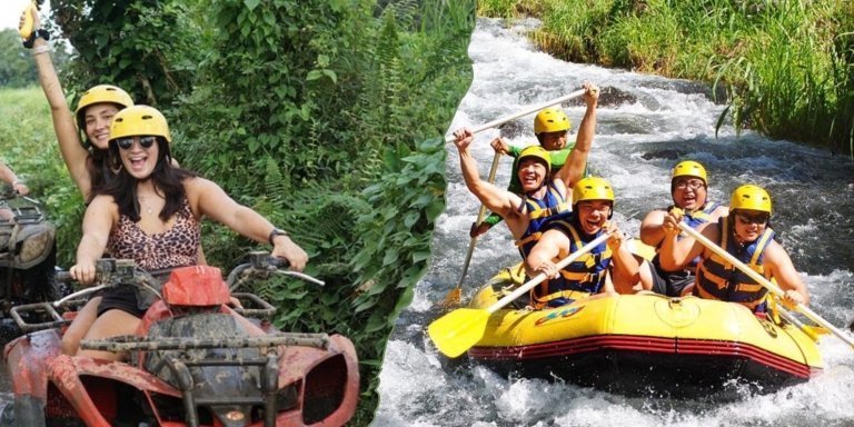 Bali jungle ATV Ride and Ubud Ayung River Rafting All Inclusive