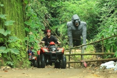 Bali Jungle ATV And Waterfall Hidden Canyon River Tubing