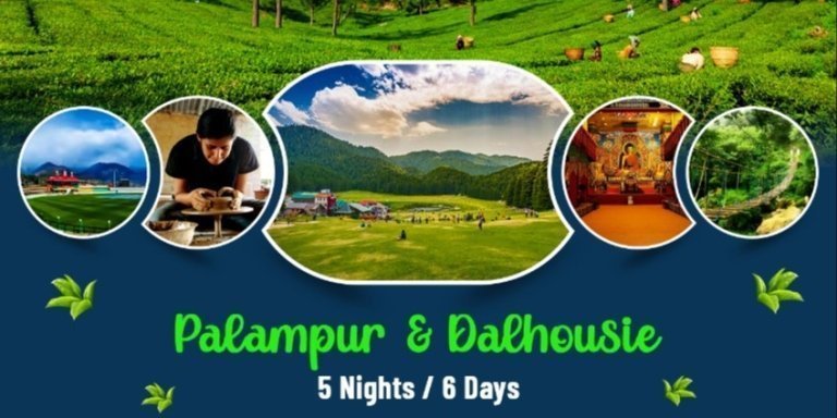 Palampur & Dalhousie Tour Package (5Nights) EX Chandigarh/Amritsar
