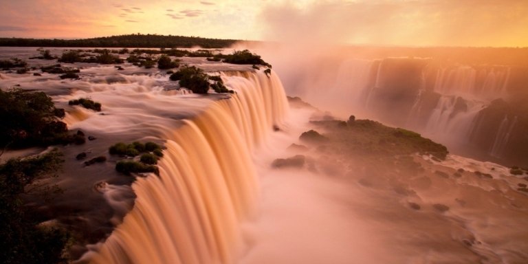 "Dawn at Iguaçu Falls". Unique, and incomparable experience.