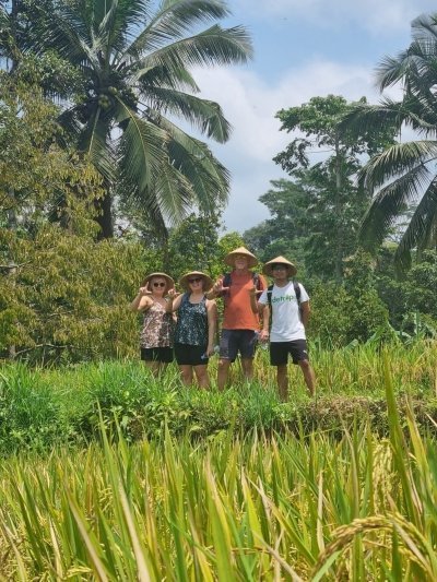 Walking Tour on Rice Terraces and Explore Benang Kelambu Waterfalls