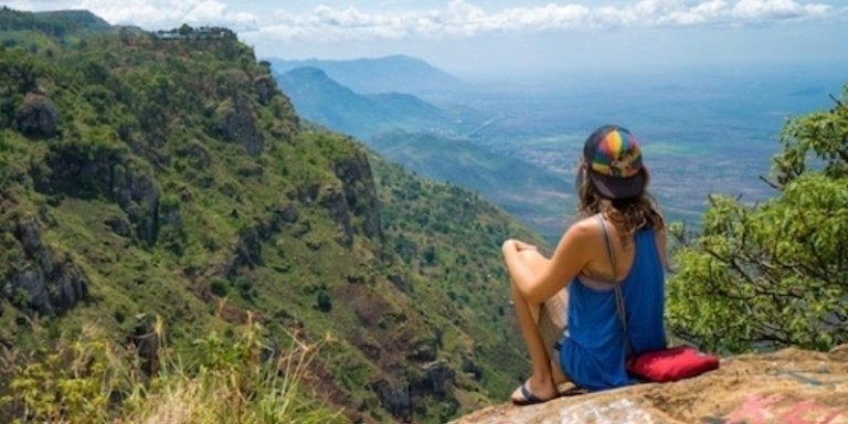 Solo traveler African safari in Kenya