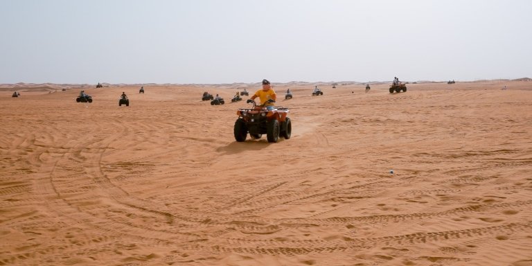 Qatar Doha: Full Desert Safari + ATV Bike Ride Combo Private Tour.