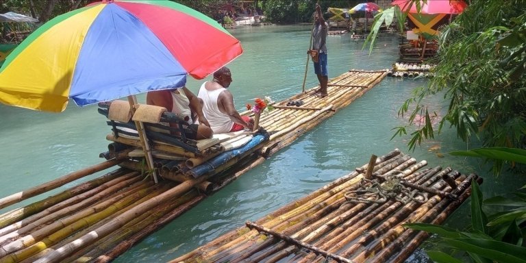 Bamboo River Rafting With lime stone Foot Massage: