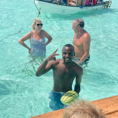 Snorkeling and Swimming with Dolphins in Mnemba island